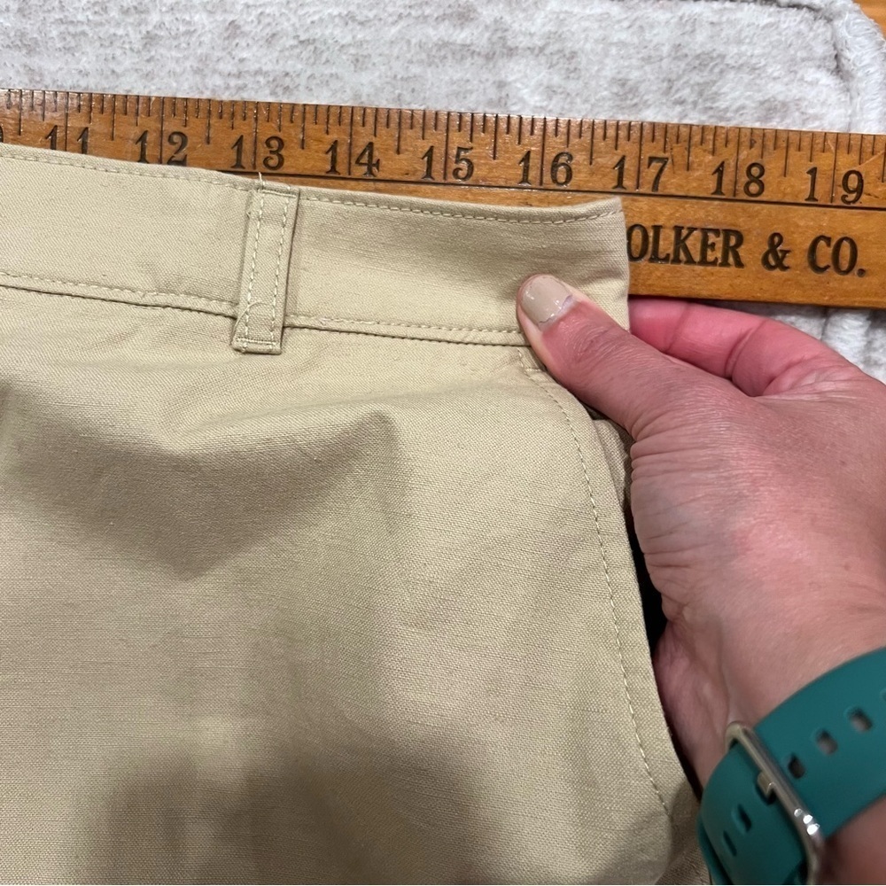 New! J. Crew Full-length wide-leg trouser in cotton blend Tan Khaki Size 10 #L07 - Picture 11 of 13